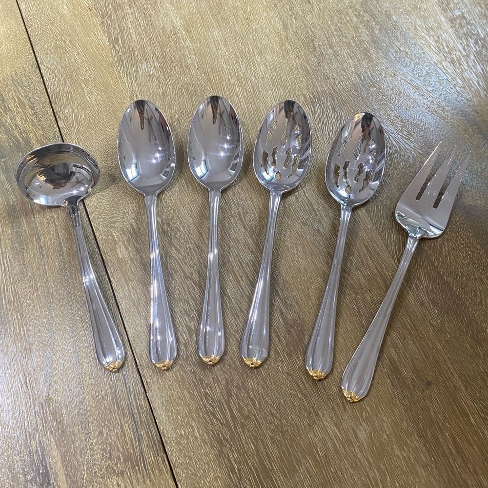 China Gorham flatware serving pieces